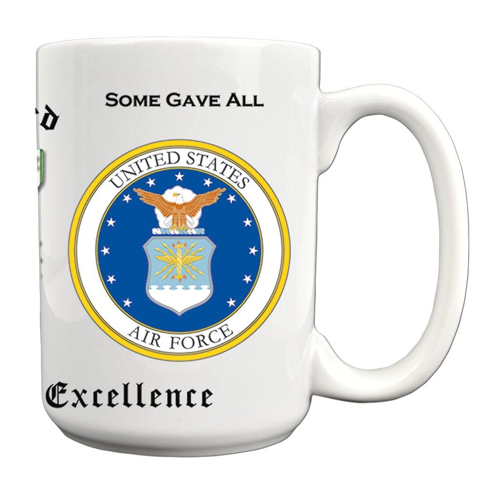 MEDALS OF AMERICA EST. 1976 White Vietnam USAF Coffee Mug - Perfect for Military Veterans, Collectors & Patriotic Home Decor