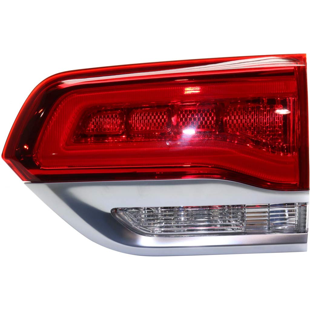 2014-2018 Jeep Grand Cherokee Passenger Side Inner Tail Light Assembly with Bulbs - CAPA Certified Replacement for CH2803112 - Perfect for Night Driving and Vehicle Safety Upgrades