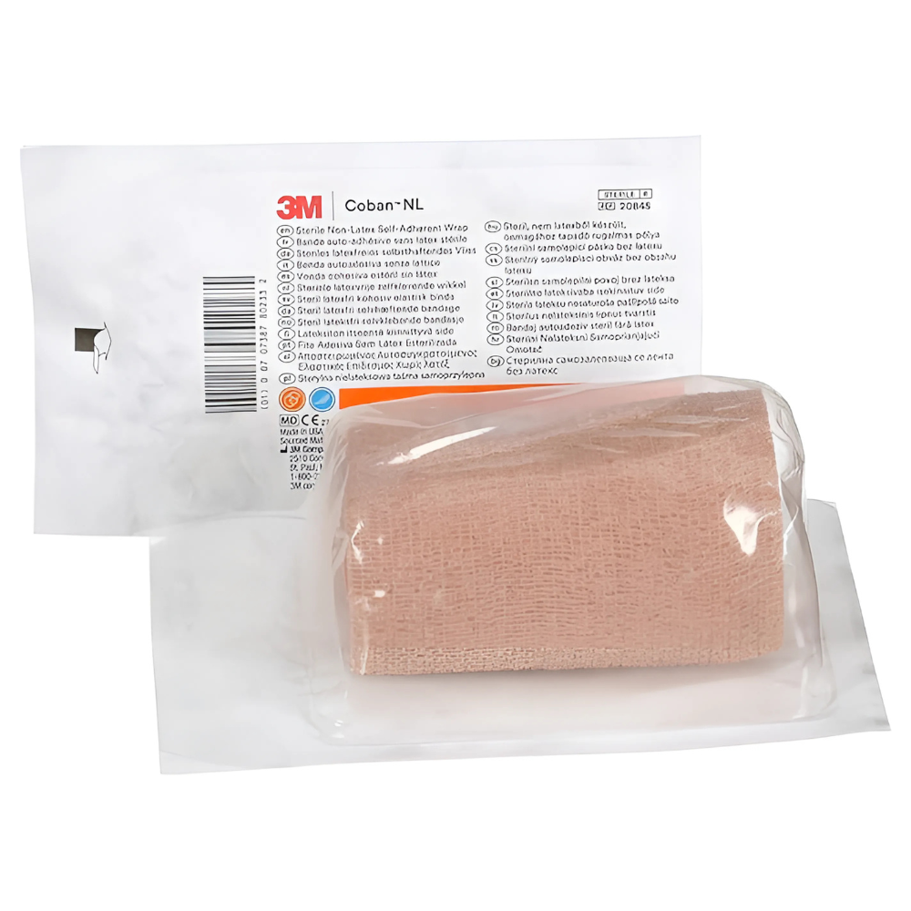 3M Coban Self Adherent Bandage Wrap - Lightweight, Breathable & Stretchable First Aid Tape for Wound Care, Sports Injuries & Veterinary Use (Perfect for Athletes, Nurses & Pet Owners)