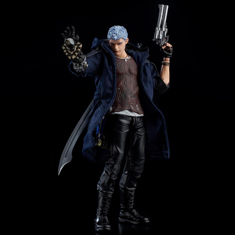 1000toys (Sen Toys) Devil May Cry 5 V Nero 1/12 Scale Deluxe Action Figure - Collectible Anime Character Model for Display & Gaming Enthusiasts