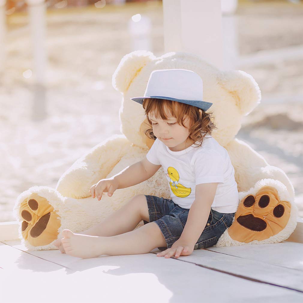 Funny Duck Baby Tee - Cotton Toddler T-Shirt for Bath Play - 2T Size