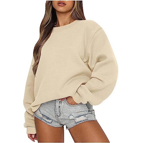 03-beige?crew Neck Sweatshirt