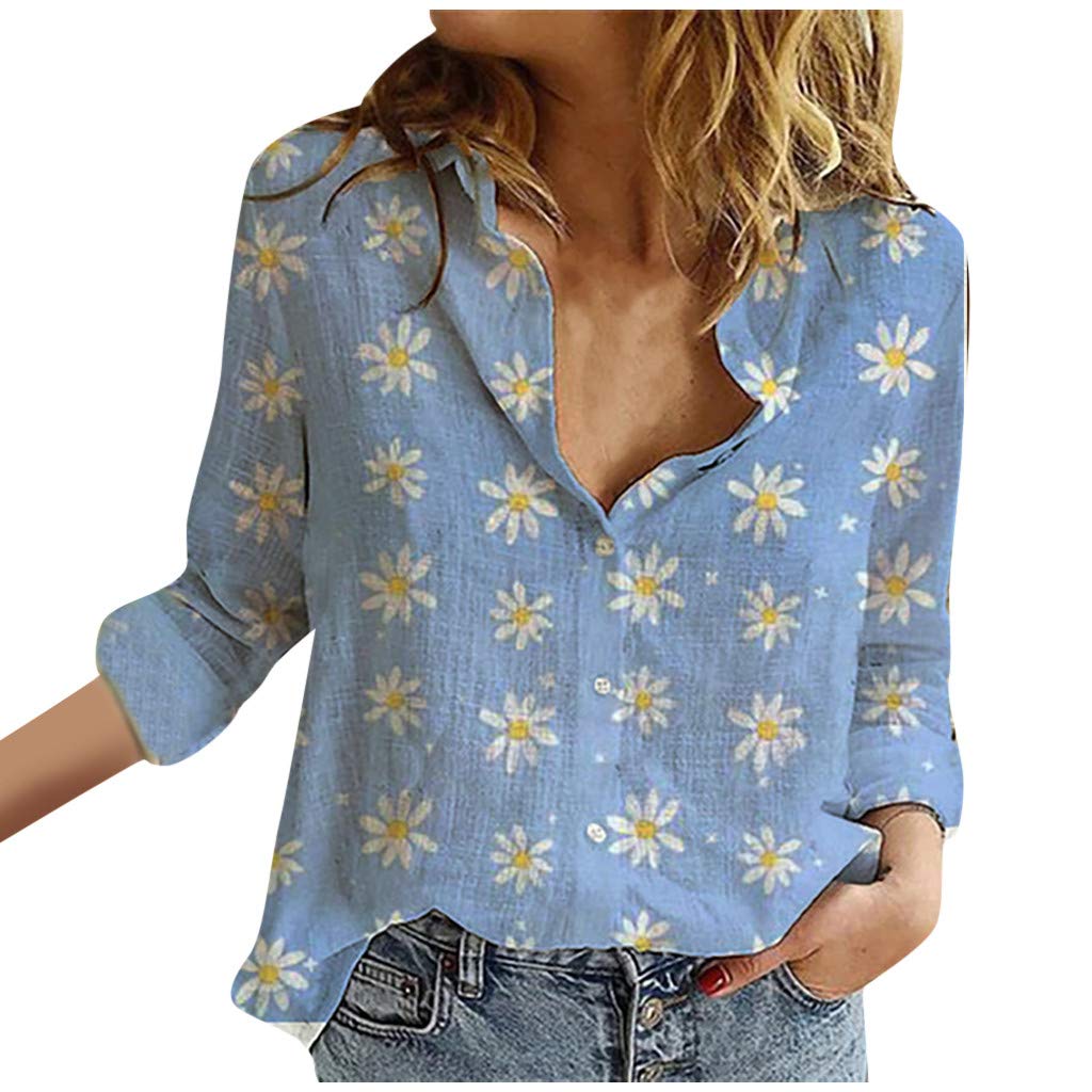 Women's Button Down Shirts Long Sleeve V Neck Blouses - Business Casual Tops for Work & Summer | Office Wear, Date Night & Professional Outfits