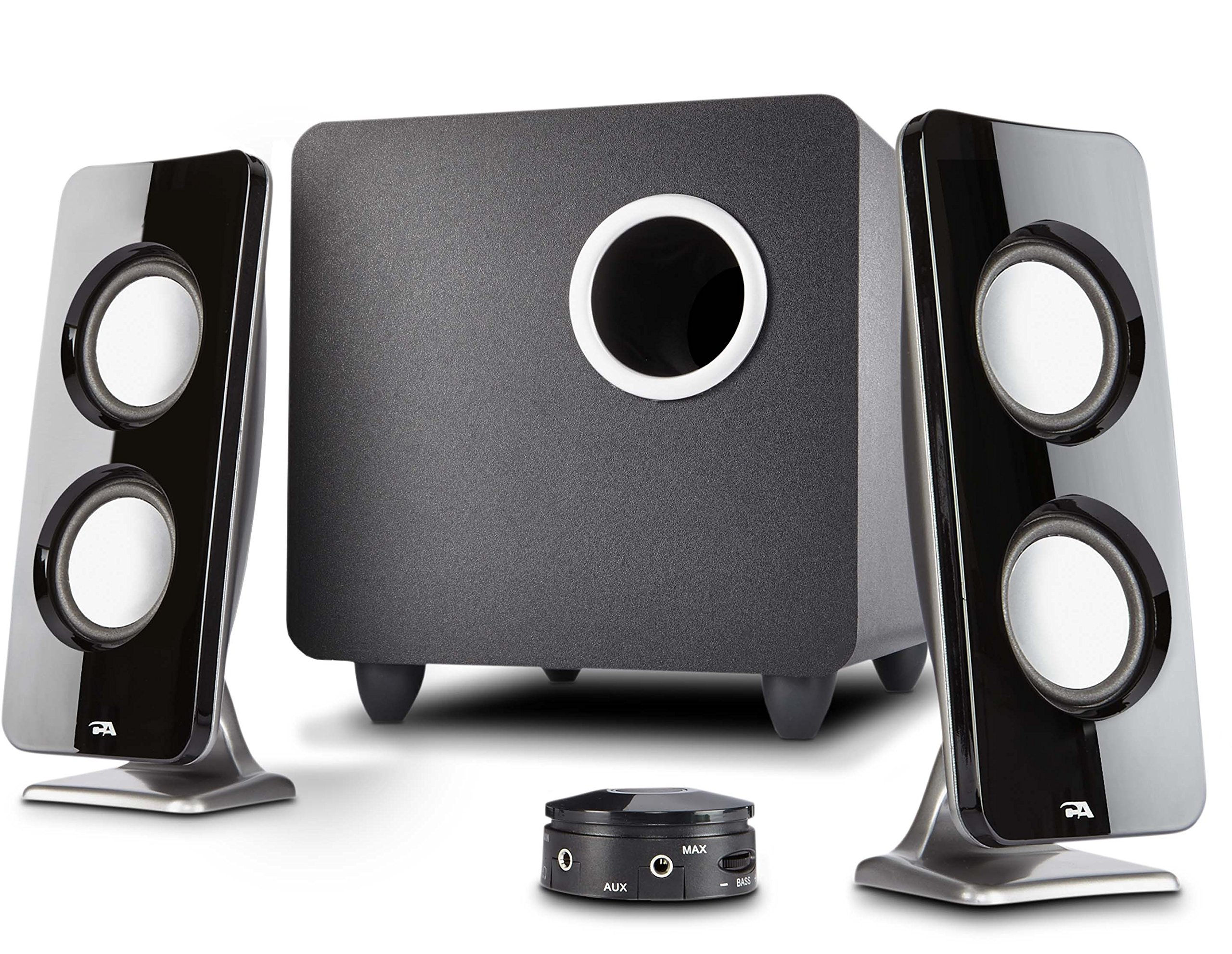 Cyber Acoustics CA-3610 2.1 Multimedia Speaker System with Powerful Subwoofer - Premium Computer Speakers for PC & Mac - Ideal for Music, Movies, Gaming & Home Office Setup