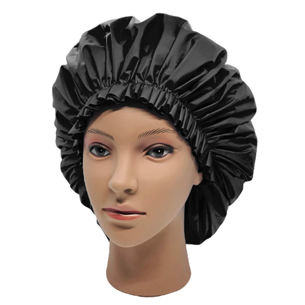 ELEBOX Premium Waterproof Super Jumbo Shower Cap for Women & Men - Extra Large Bath Hair Protector for Swimming, Spa, Salon & Home Use