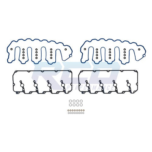 Fel Pro 6.6L Duramax Valve Cover Gasket Set with Injector Seals - Compatible with 2004.5-2010 LLY LBZ LMM Diesel Engines - Perfect for Engine Repair & Maintenance
