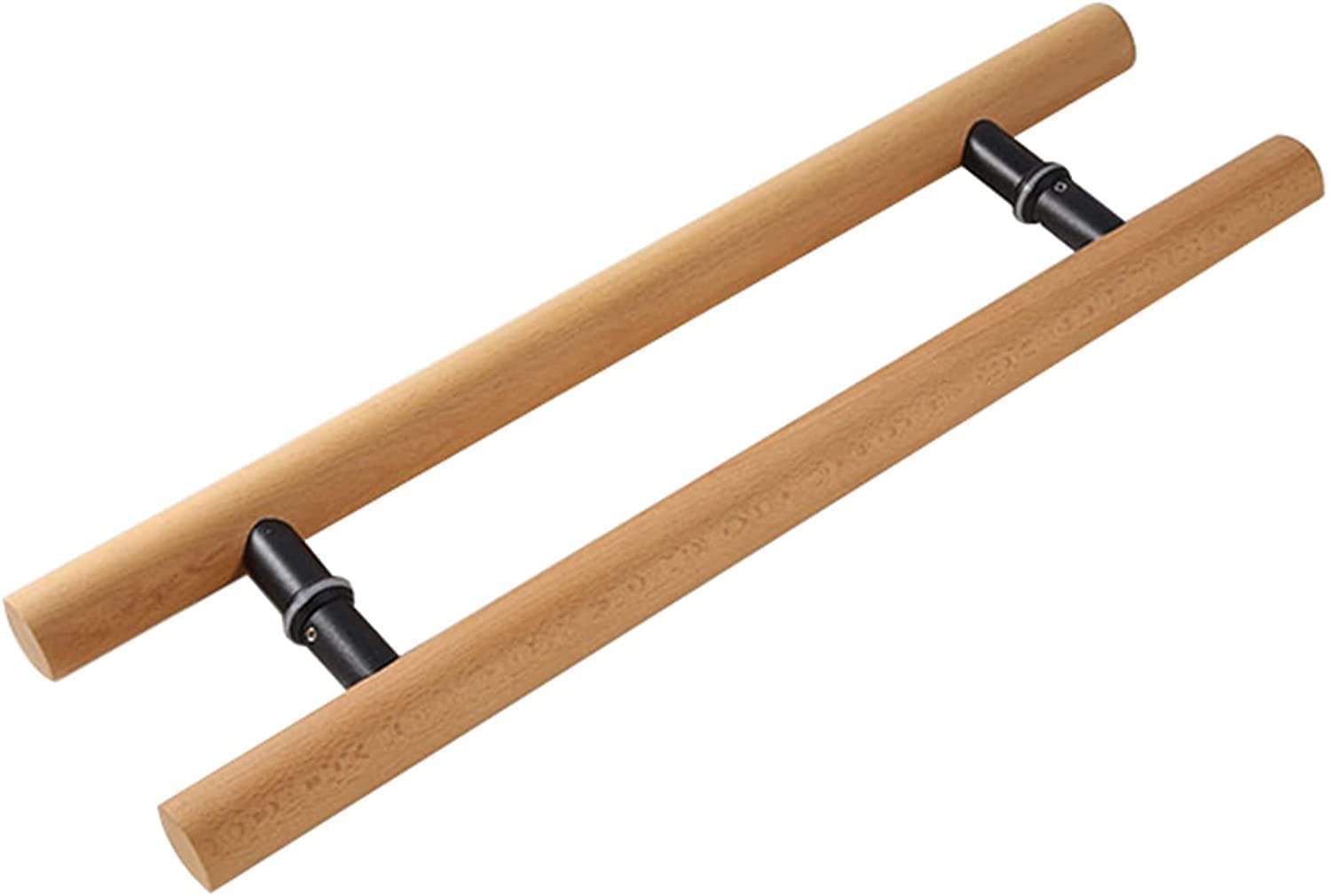 BALAMI Solid Wood H-Shaped Barn Door Pull Handle - Heavy Duty 16 Inch (40cm) for Interior & Exterior Doors - Perfect for Hotels, Halls, Kitchens, Bathrooms & Entryways (Style1)