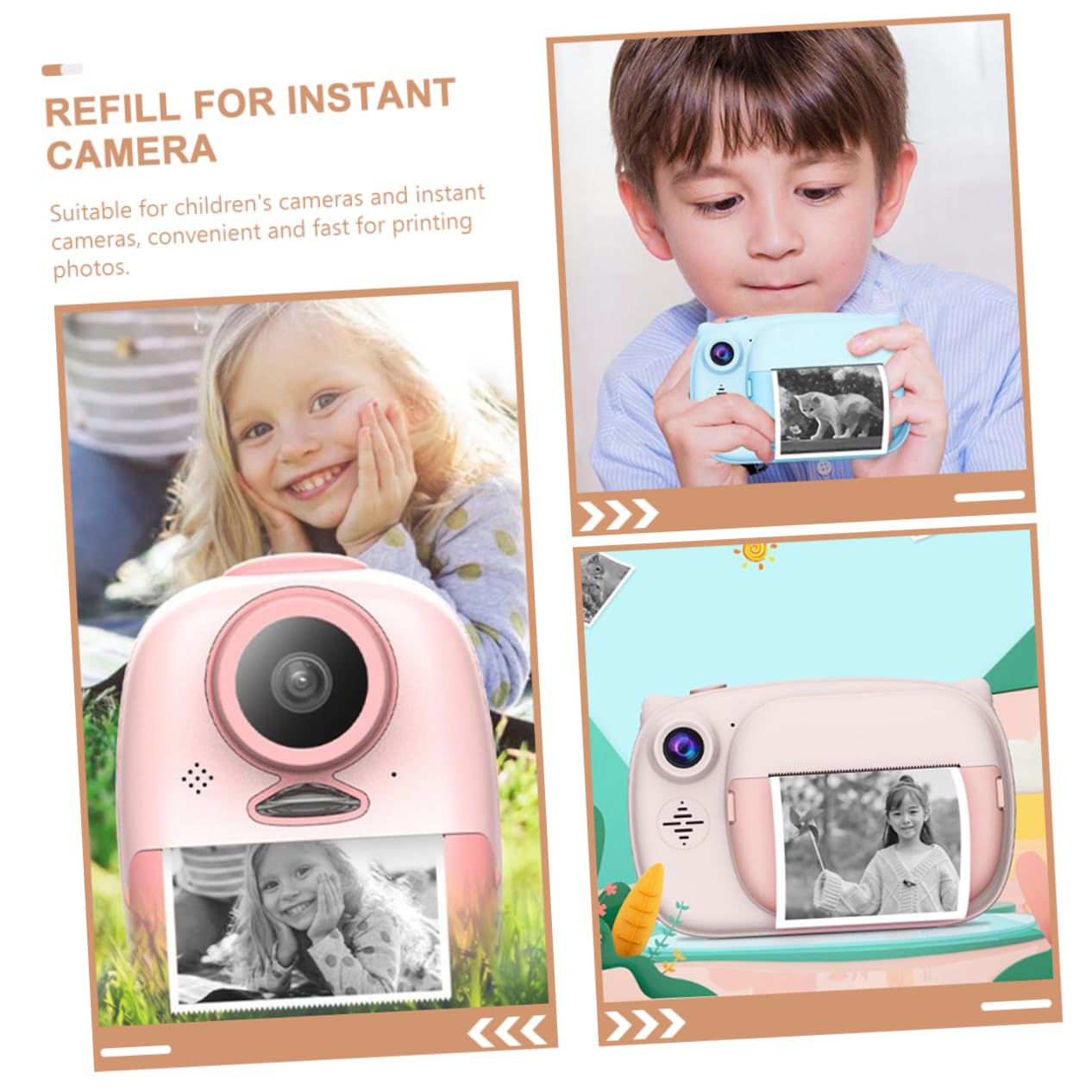 6 Rolls Thermal Paper for Contract Instant Camera - 57mm x 30mm White Thermal Printer Paper for Label Printing, Photo Printing & Receipts - Perfect for Retail, Shipping & Office Use