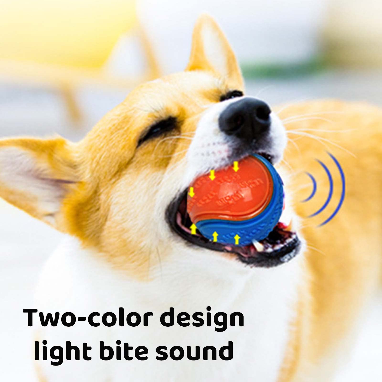 6Pcs Squeaky Dog Ball Toys - Teeth Cleaning & Chew Toys for Puppies, Interactive Pet Training Balls for Dogs - Perfect for Playtime, Training & Dental Health