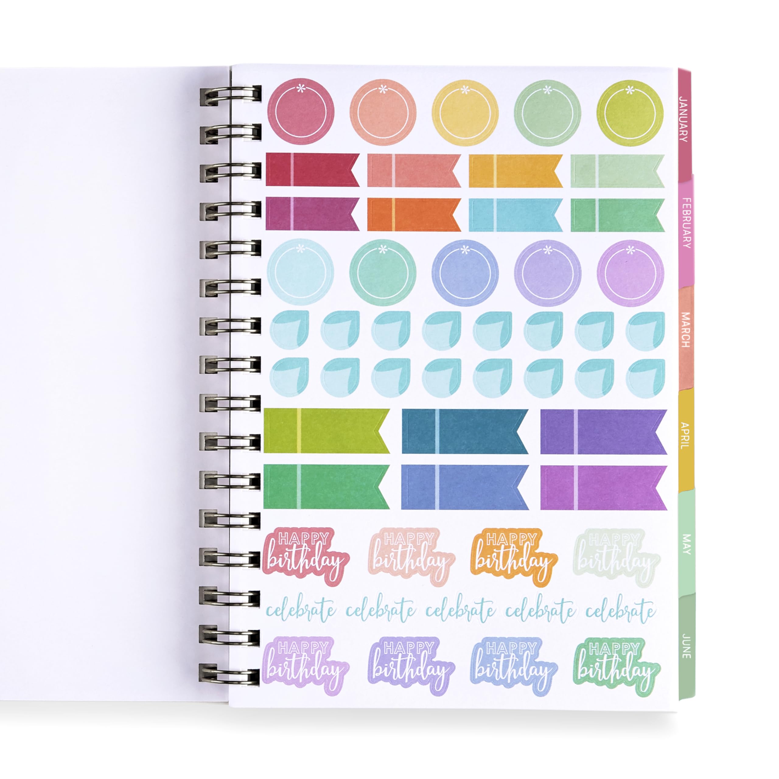 Erin Condren Inspired 2025 Weekly Planner - A5 Size 12-Month Dated Calendar (Jan-Dec) with Floral Petal Party Cover - Perfect for Students, Professionals & Goal Tracking