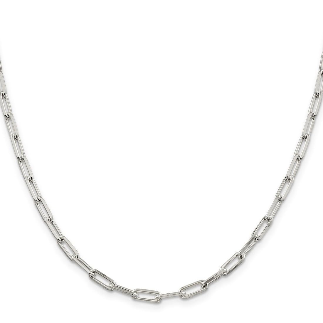 925 Sterling Silver 4.25mm Fancy Link Chain Necklace for Women & Men - Polished Lobster Claw Clasp Jewelry - Perfect for Layering, Gifts & Everyday Wear