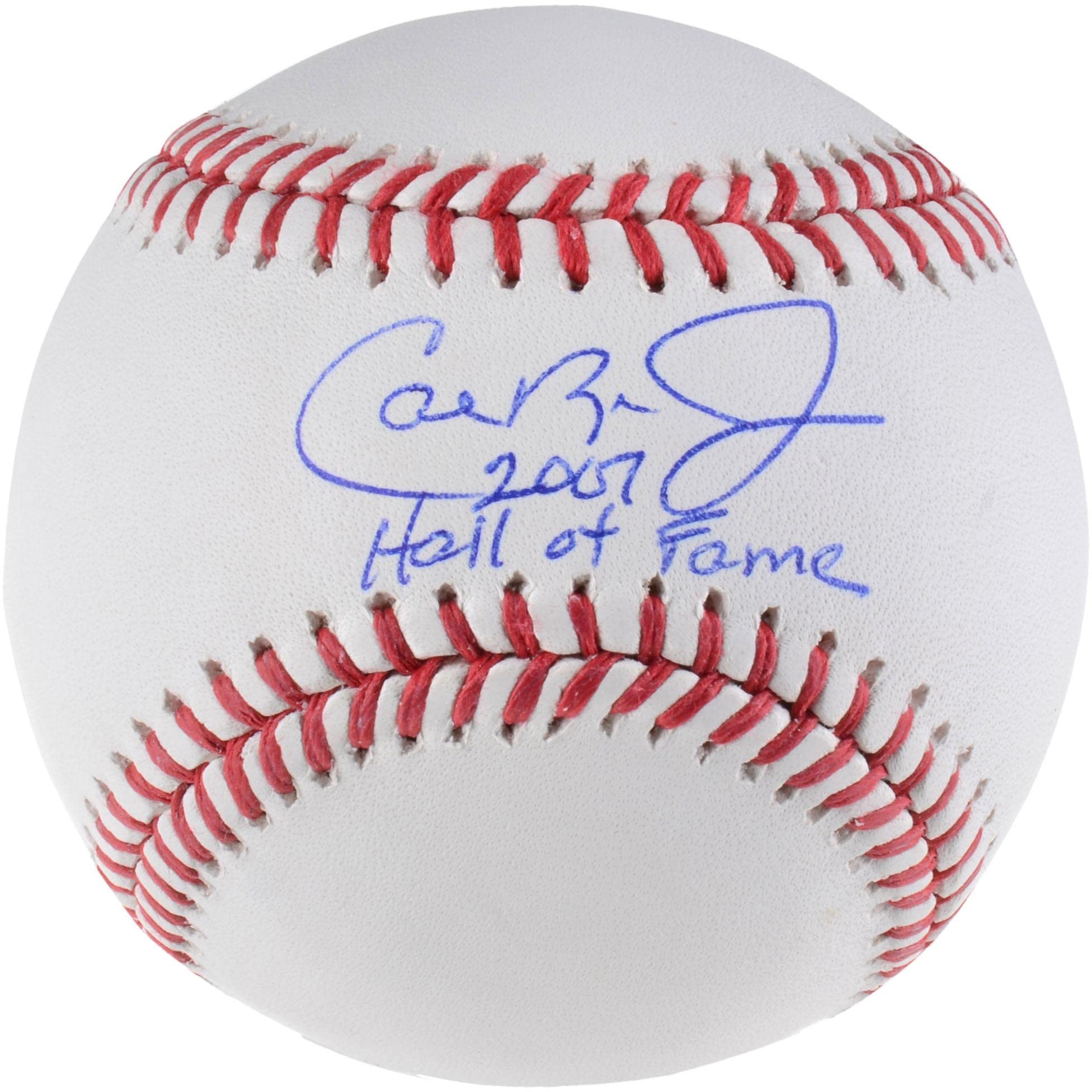 Cal Ripken Jr. Baltimore Orioles Autographed Baseball with 'HOF 2007' Inscription - Certified MLB Memorabilia for Collectors & Sports Fans - Perfect for Display Cases, Man Caves & Gift Giving