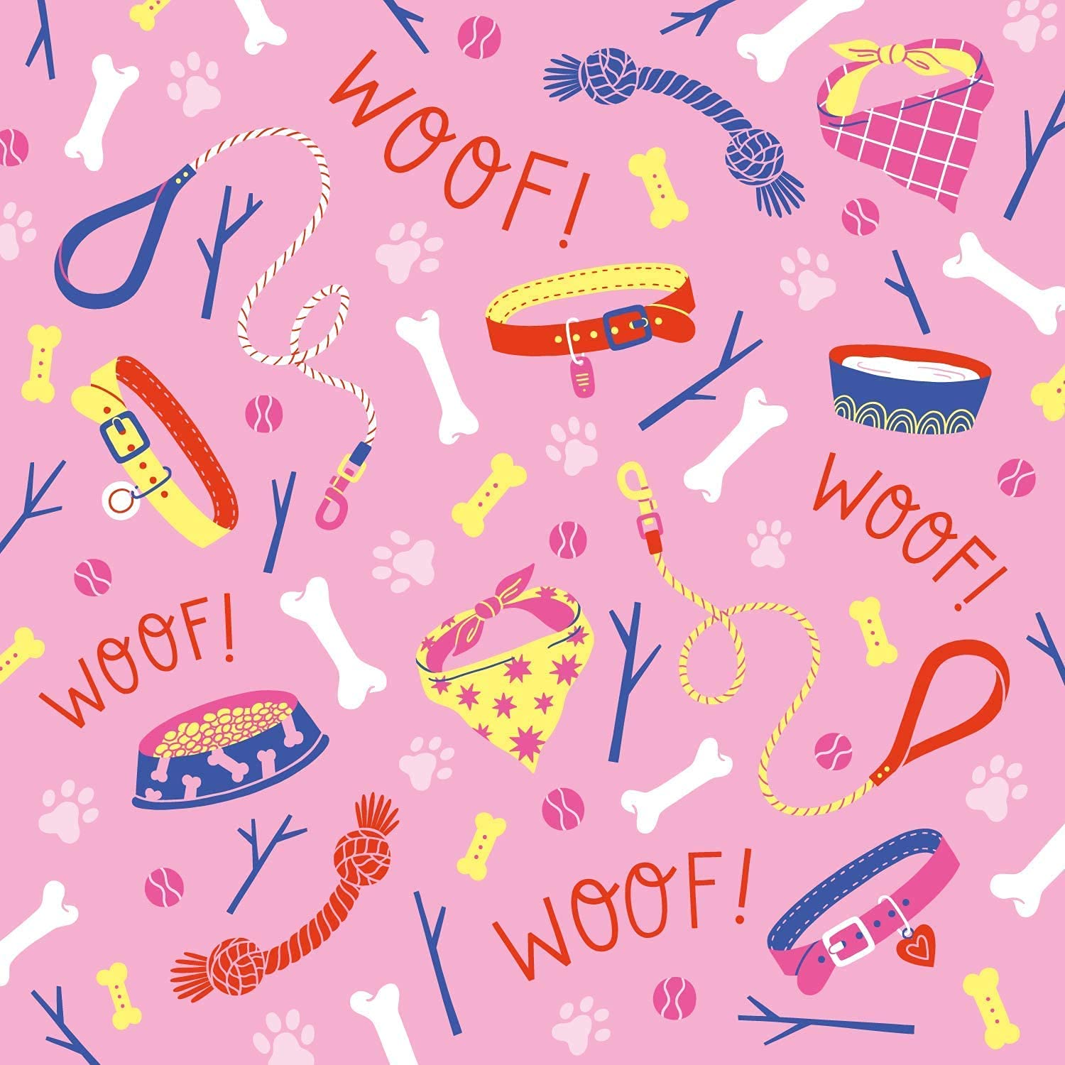 Happy Birthday Dog Backdrop - 4x4ft Pink Dog Party Decorations for Photography Background, Wall Decor & Photo Booth | Indoor & Outdoor Dog Birthday Party Supplies - Perfect for Puppy Birthday Celebrations, Pet Photo Shoots & Themed Events