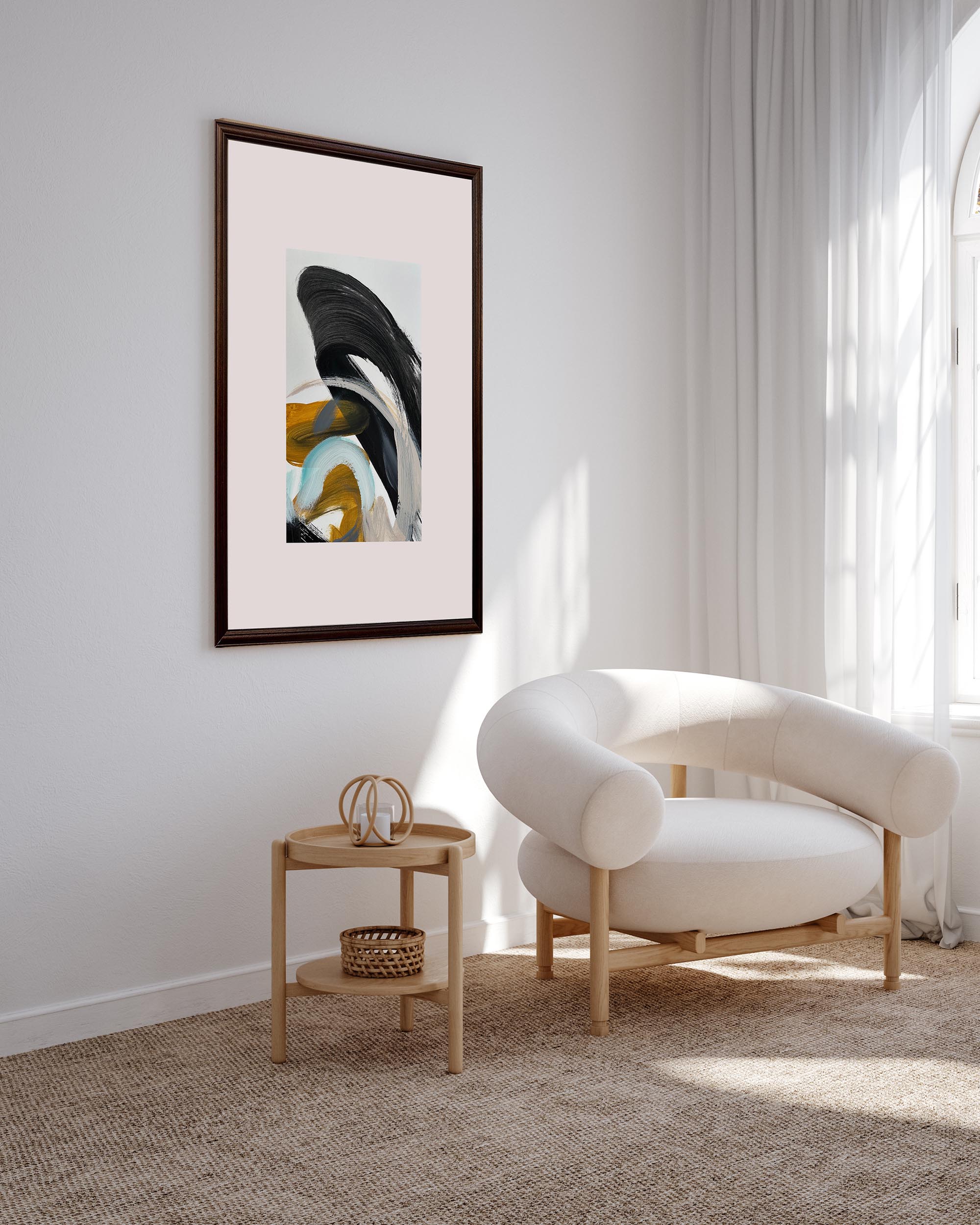 Original Framed Surfing Painting - Beach Wall Art for Home & Office Decor | Perfect for Coastal, Nautical, or Surf-Themed Rooms