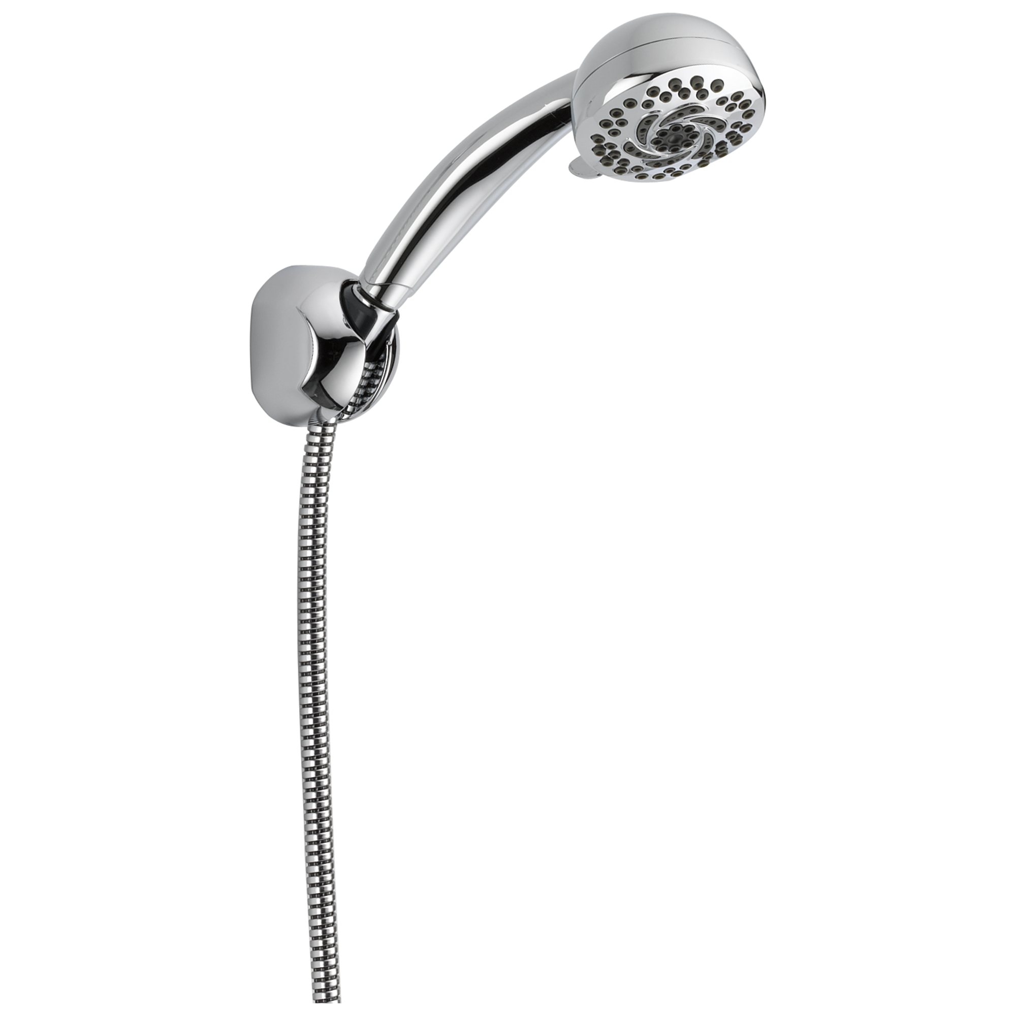 Delta 55436 PK 5-Setting Fixed Wall Mount Hand Shower in Chrome - Perfect for Bathroom, Shower, and Spa Relaxation