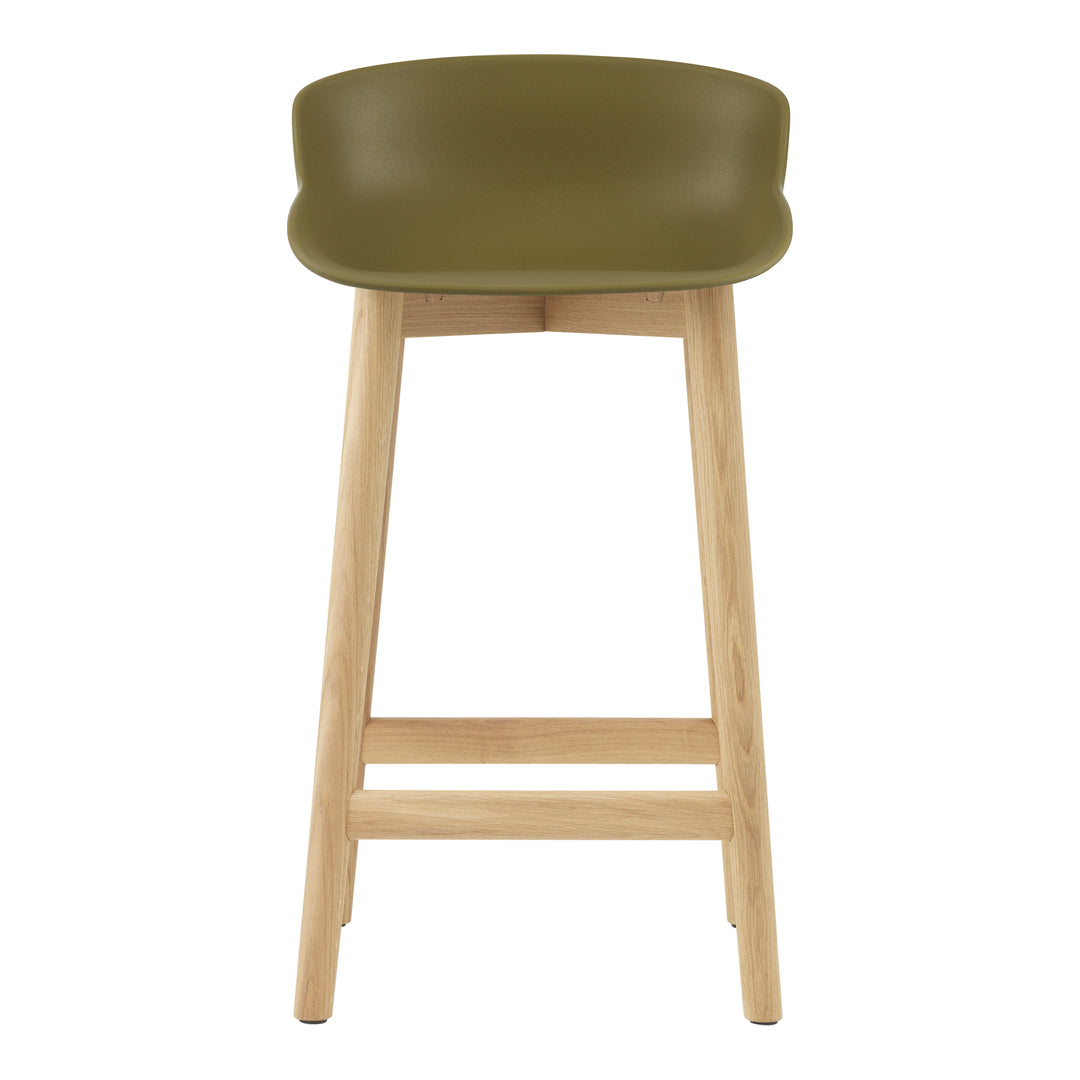 Modern Hyg Counter Stool with Solid Wood Base - Perfect for Kitchen Islands, Breakfast Bars & Small Spaces