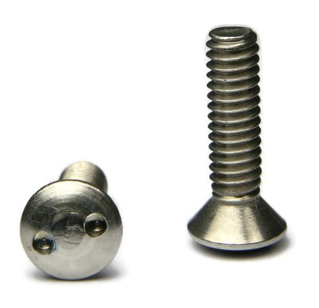 18-8 Stainless Steel Spanner Security Oval Head Machine Screws - #10-24 x 1 Inch (Pack of 100) - Ideal for Automotive, Electronics, and DIY Projects