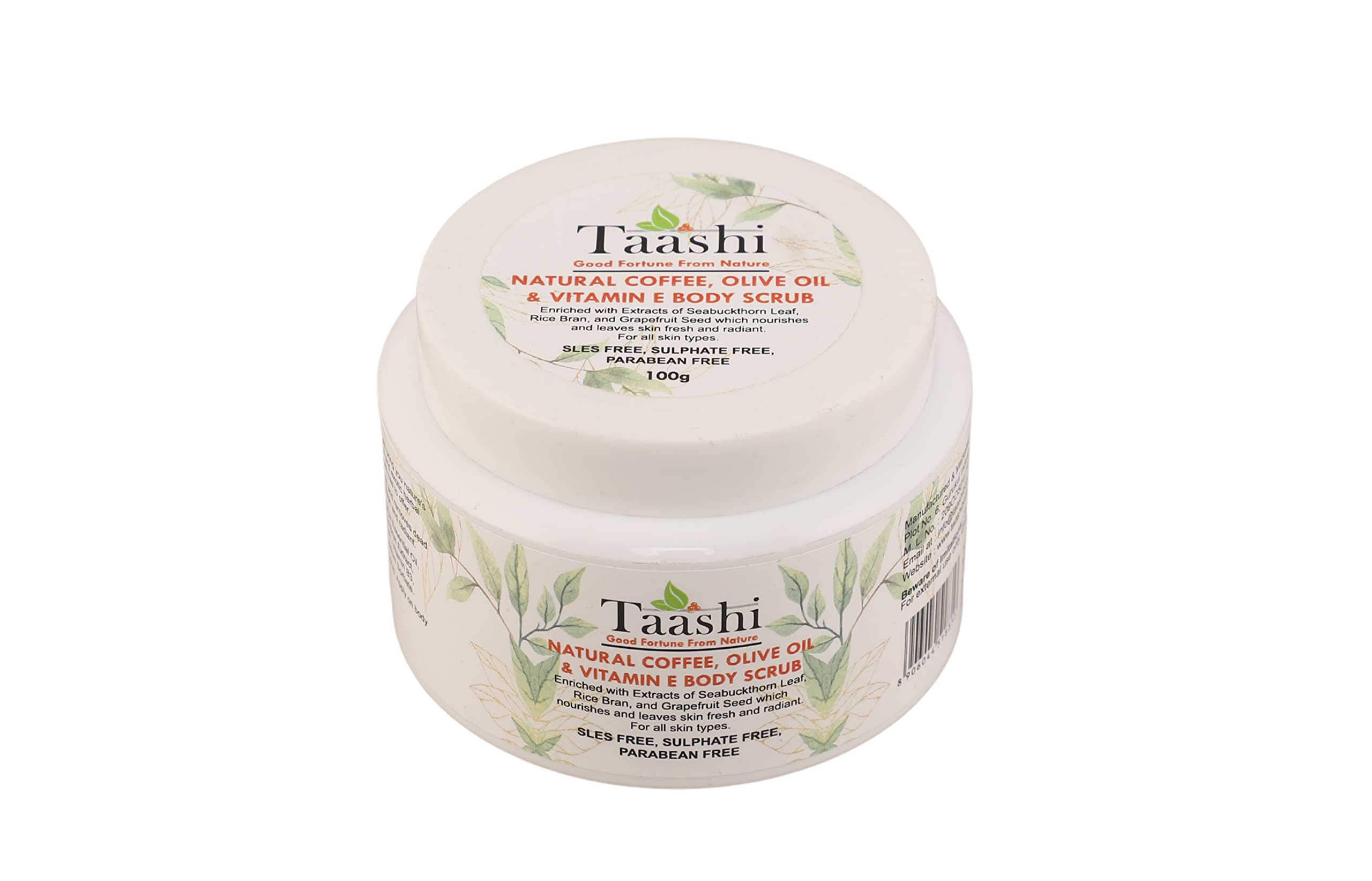 Natural Coffee, Olive Oil & Vitamin E Body Scrub for Exfoliation & Moisturizing - Fresh & Radiant Skin Care for Dry & Sensitive Skin - Perfect for Spa Day & At-Home Self Care Routine