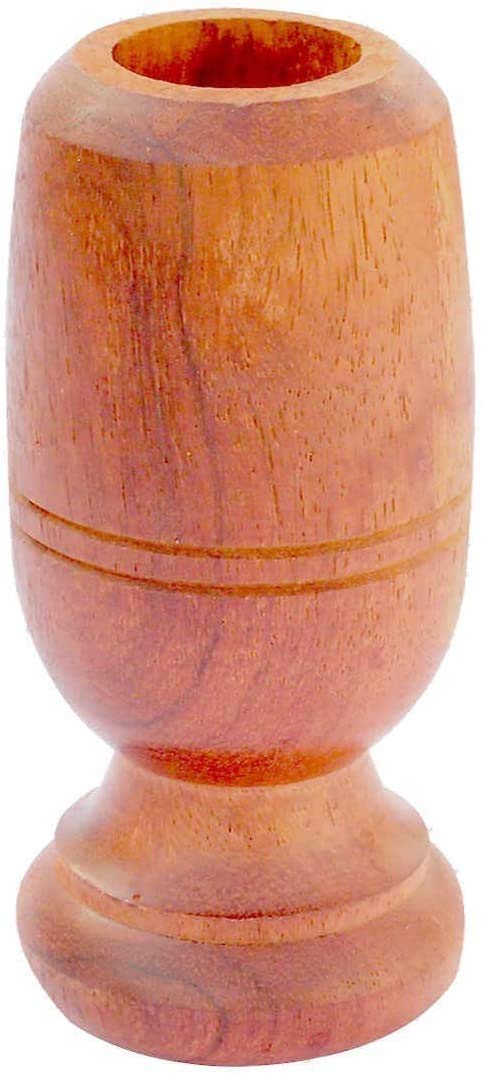Vijaysar Herbal Wooden Tumbler - 100ml Ayurvedic Water Cup for Detox & Wellness | Natural Brown Wood Tumbler for Ayurvedic Therapy, Daily Hydration & Healthy Lifestyle