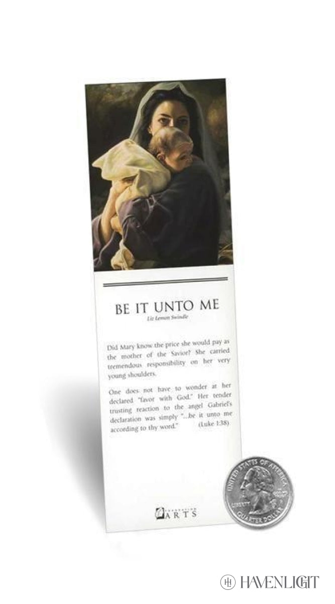 Be It Unto Me Inspirational Bookmarks - Pack of 25 Religious Book Markers for Bible Study, Church Gifts & Christian Reading Accessories