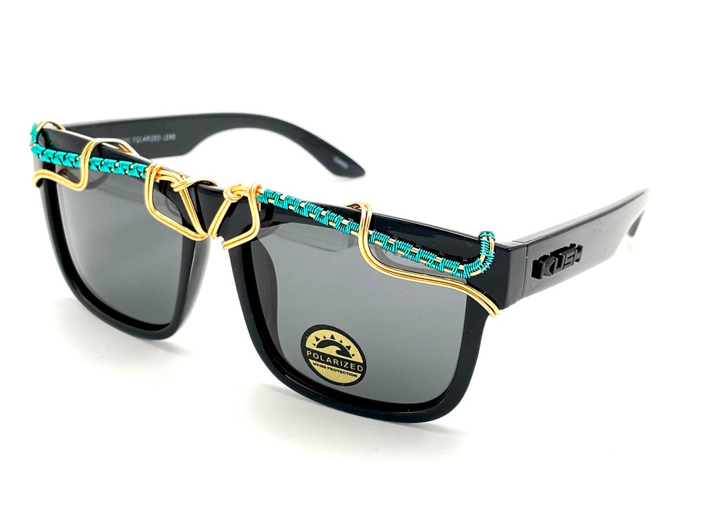 Premium Polarized Kush Black Sunglasses - UV Protection, Lightweight & Stylish for Outdoor Sports, Driving & Beach Activities