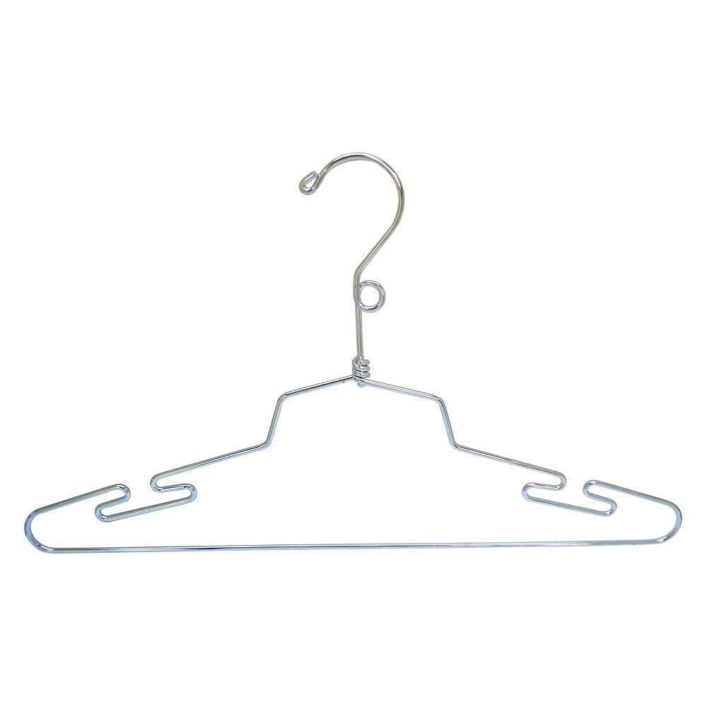 16 Inch Chrome Clothes Hangers & Rack - Durable Closet Organizer for Pants, Coats & Home Storage | Perfect for Dorm Rooms, Bedrooms & Wardrobe Organization