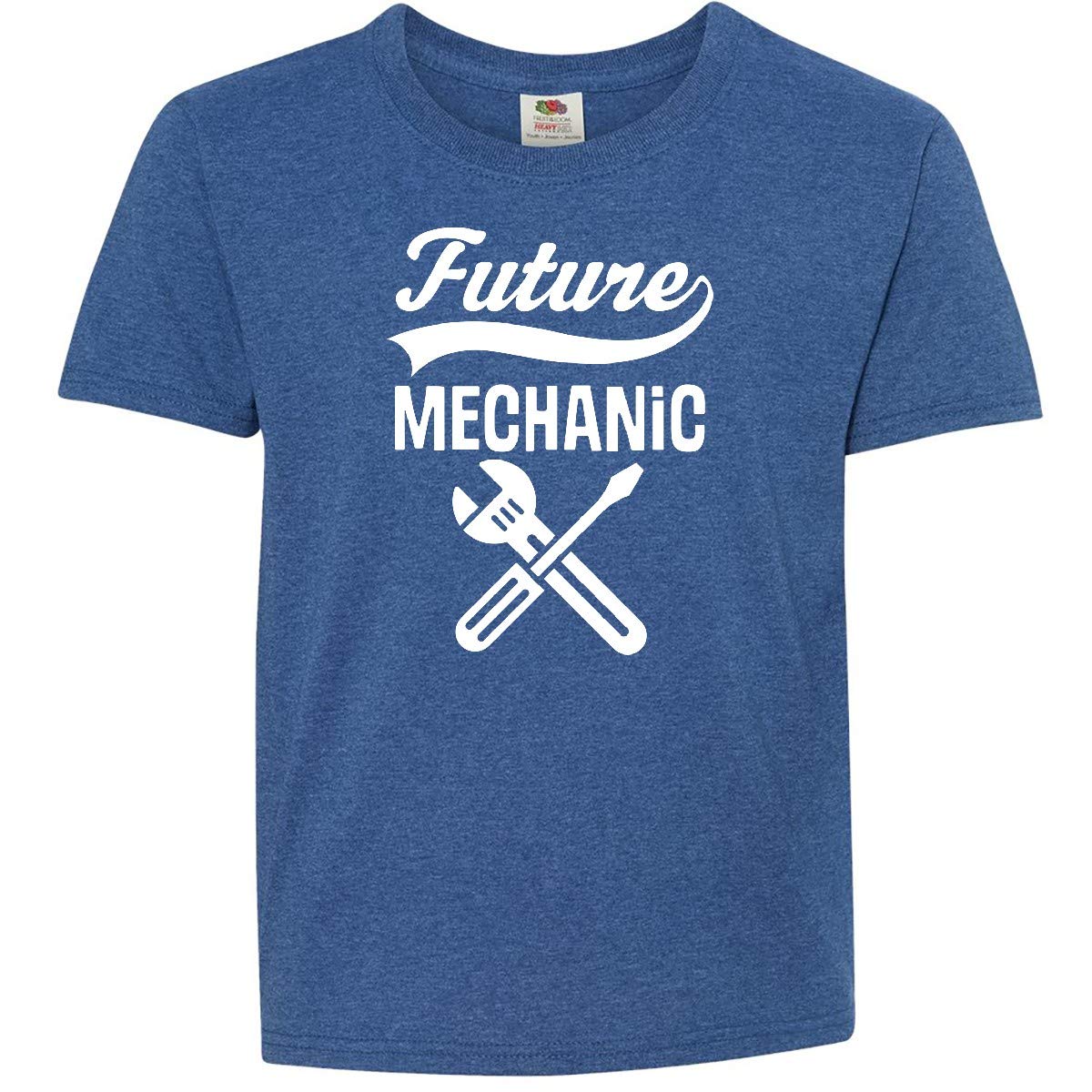 Inktastic Future Mechanic Tools Kids Career T-Shirt - Fun STEM Apparel for Young Engineers & DIY Enthusiasts | Perfect for School, Workshops & Career Days