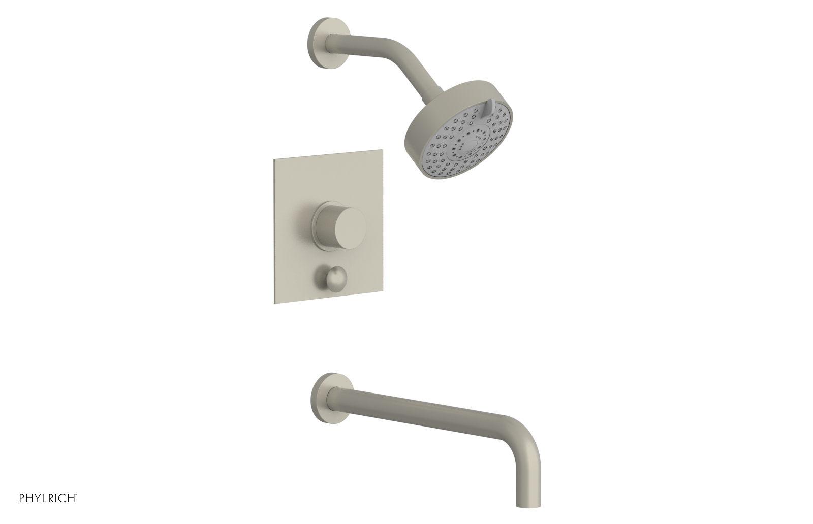 BASIC II 12 Pressure Balance Tub and Shower Set 230S 27 12 - Chrome Finish, Anti-Scald Valve, Easy Installation for Bathroom & Shower Remodel