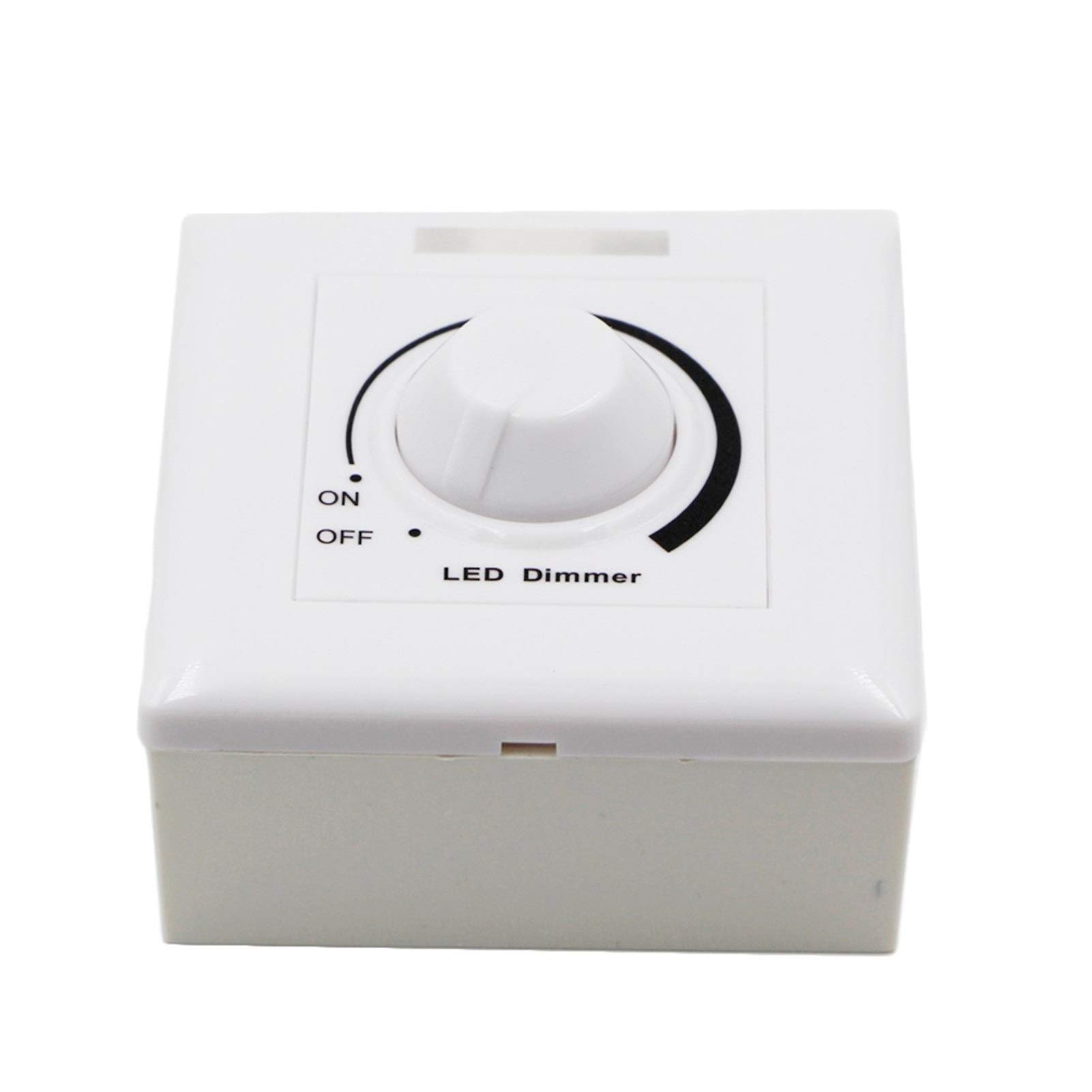 12V-24V LED Dimmer Switch - Adjustable Brightness Controller for 5050/5630 LED Strip Lights & Bulbs - Perfect for Home, Office, and DIY Lighting Projects