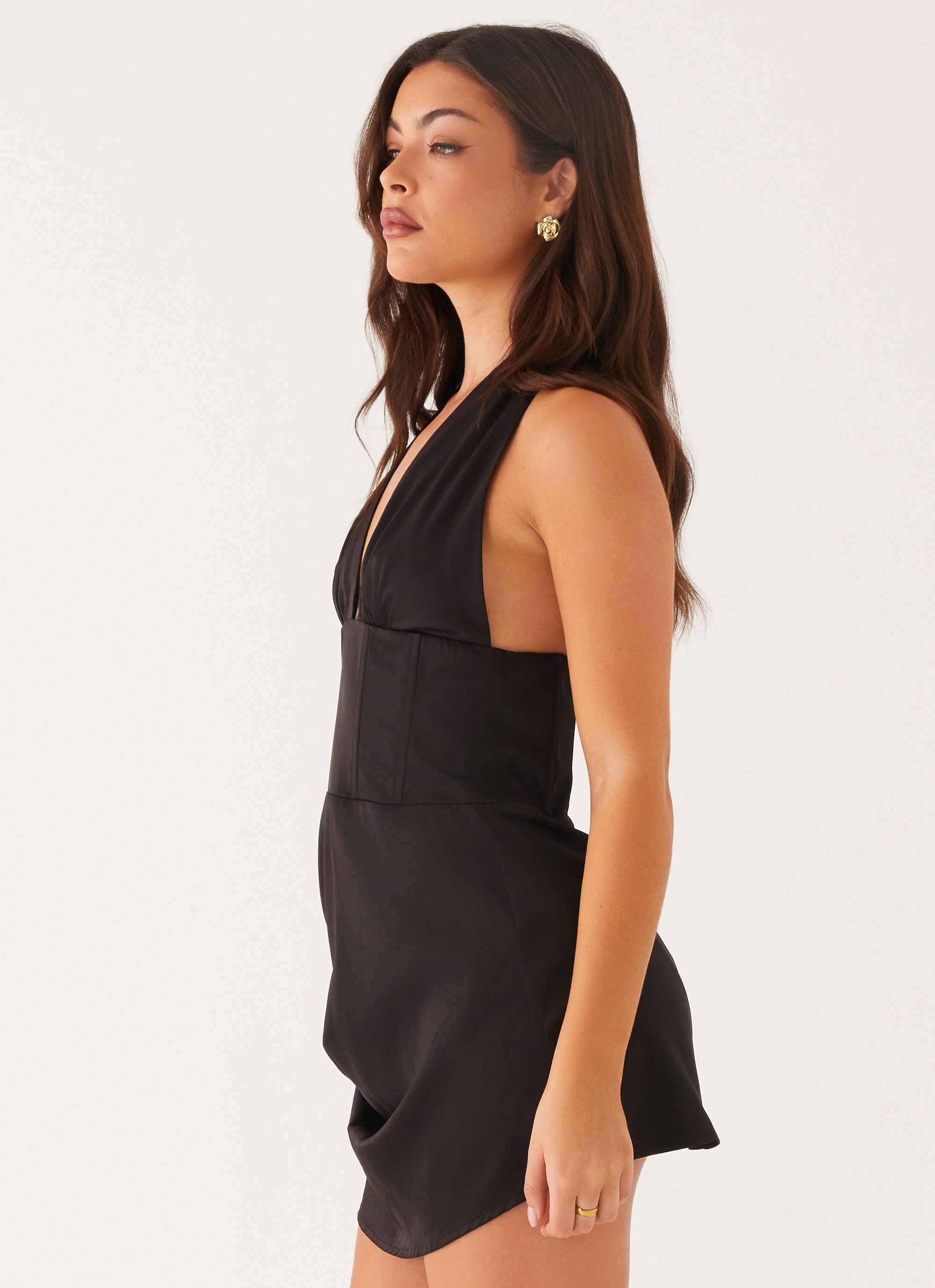 Elegant Abbey Mini Dress in Black - Perfect for Parties, Dates & Night Out | Women's Fashion