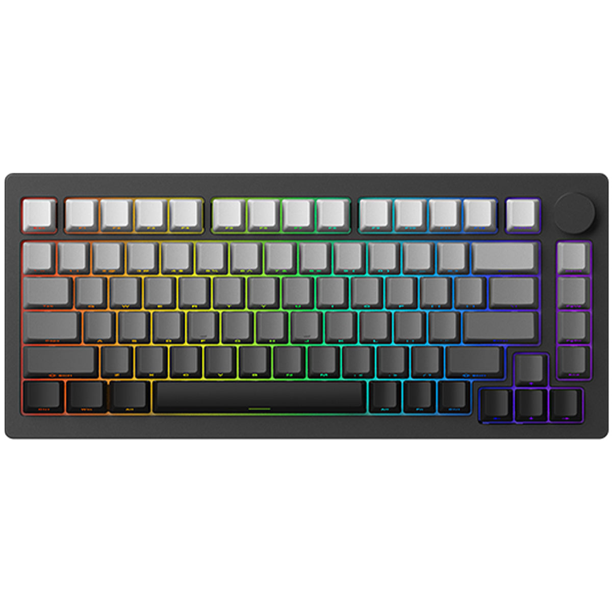 Akko Monsgeek M1W V3 HE SP 75% Wireless Mechanical Keyboard - RGB Backlit, Magnetic Yellow Switches, Black Gradient Design | Perfect for Gaming, Typing & Office Work