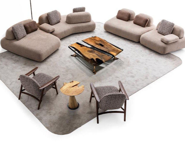 Osso Seating Group - Modern Outdoor Patio Furniture Set for Garden, Poolside & Backyard - Durable Wicker Sofa with Cushions - Perfect for Relaxing & Entertaining
