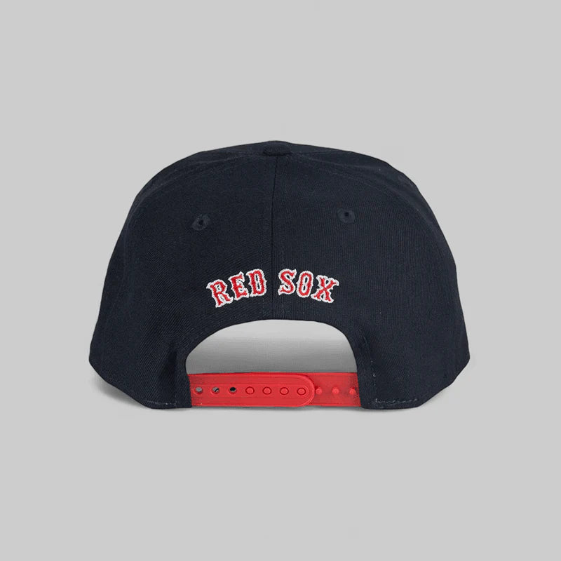 New Era Boston Red Sox Official Team Colors 9FIFTY Snapback Hat - Perfect for Baseball Games, Sports Events & Casual Streetwear