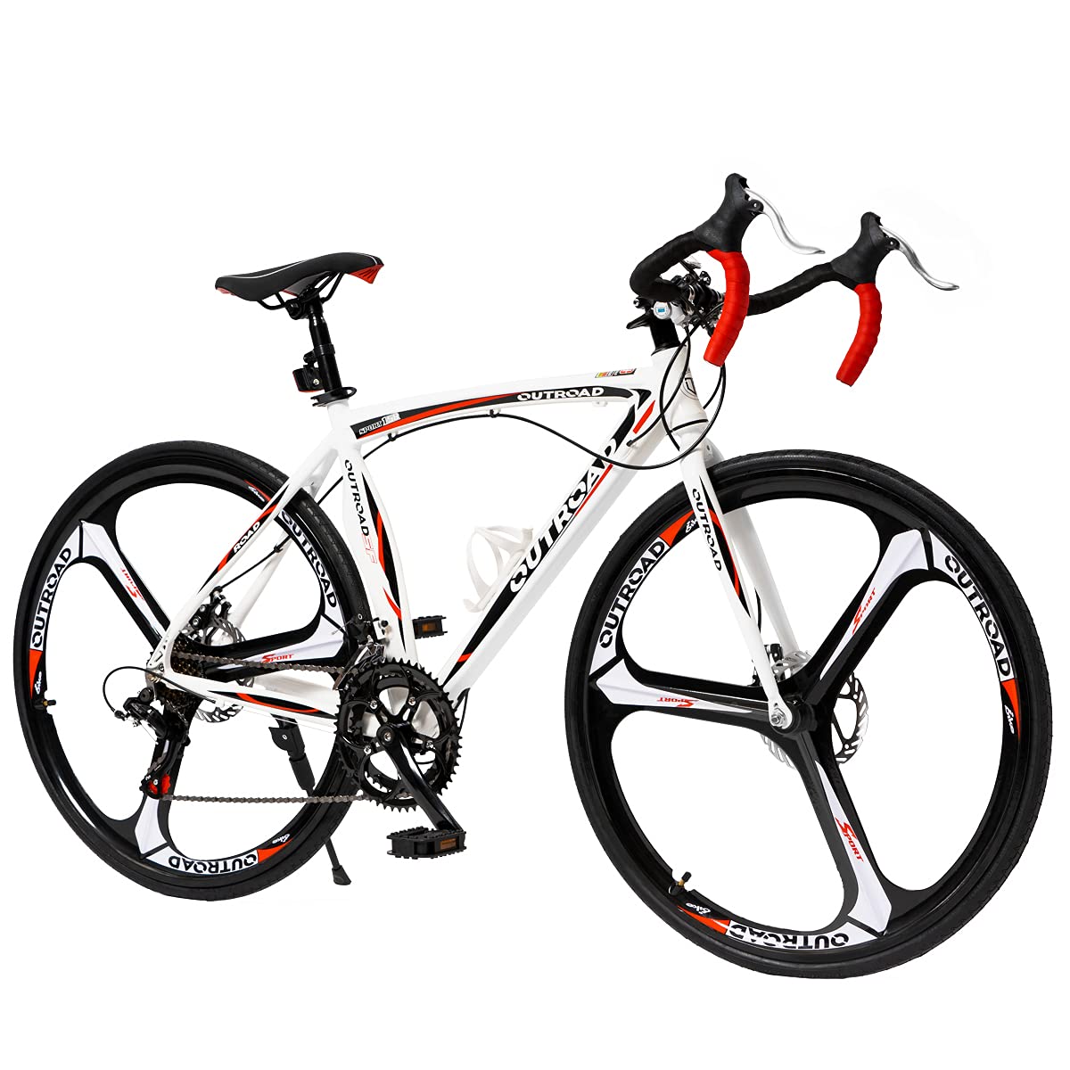 PanAme 26 Inch Road Bike for Men & Women - 700C Commuter Bicycle with 14-21 Speed Drivetrain - Lightweight Aluminum Frame Racing Bike (54cm, Multiple Colors) - Perfect for City Commuting, Fitness Training & Weekend Road Cycling