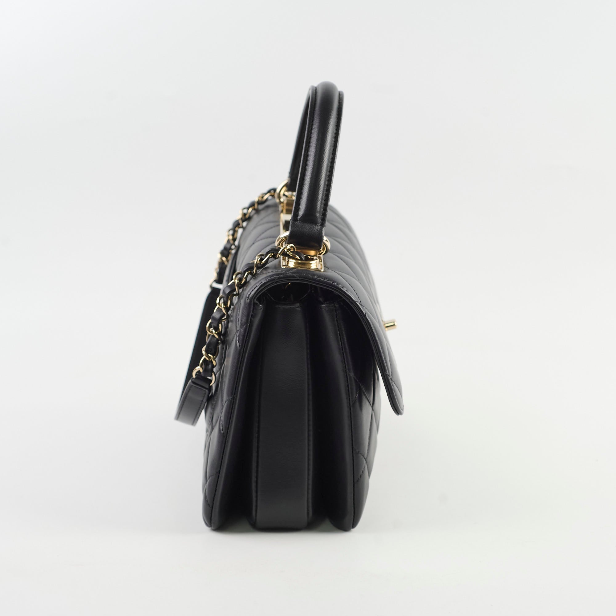 Chanel Trendy CC Small Black Leather Crossbody Bag for Women - Luxury Designer Handbag for Evening Out, Party & Special Occasions