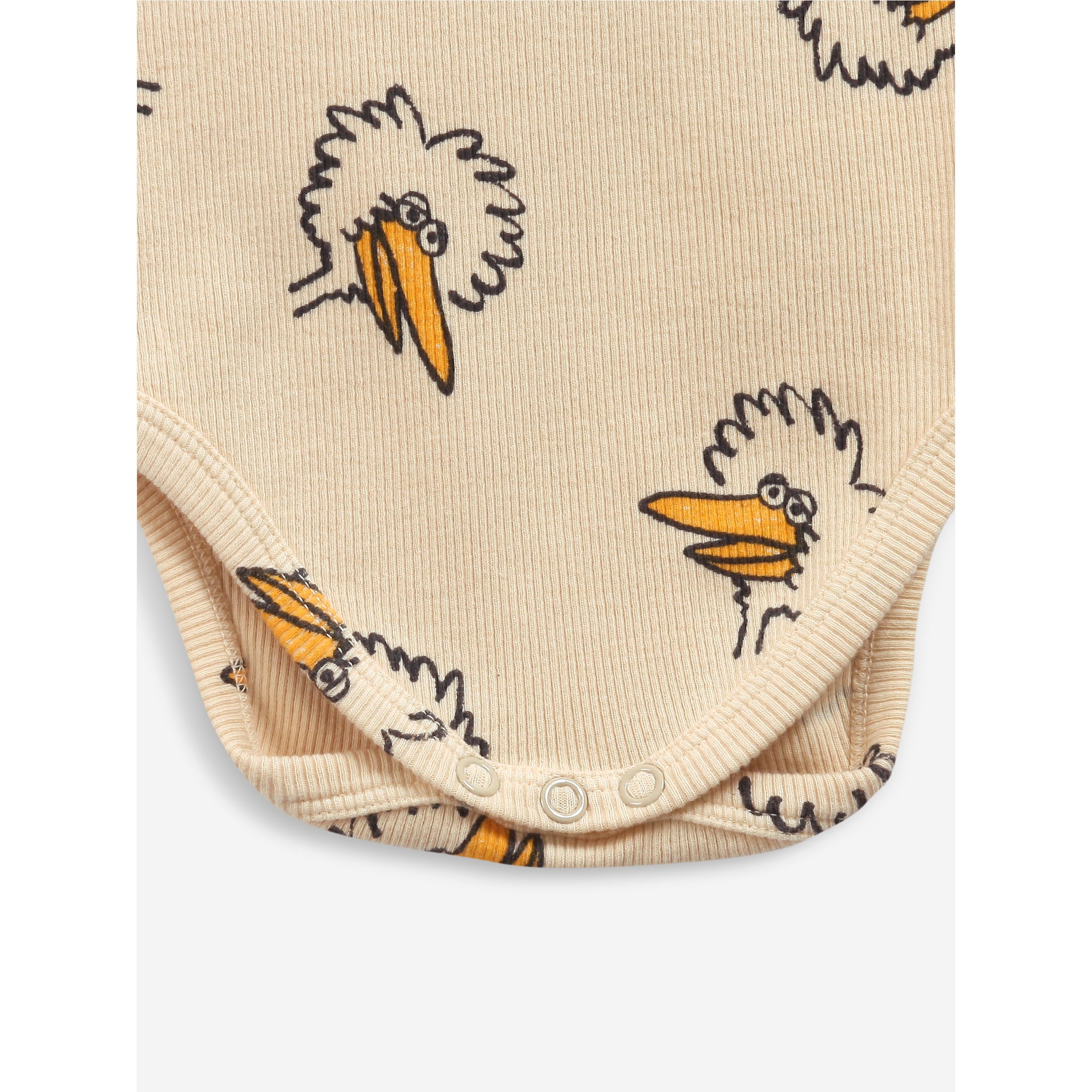 Bobo Choses Birdie All Over Print Kids' Bodysuit - Soft Cotton Baby Onesie for Boys & Girls | Perfect for Playtime, Daycare & Family Outings