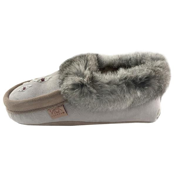 Women's Sheepskin Lined Moccasins - Soft & Cozy House Slippers for Winter (Sizes 4 & 5) | Perfect for Indoor Comfort, Lounge Wear & Cold Weather Relaxation