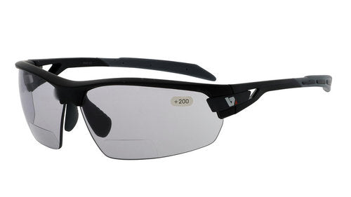 BZ Optics PHO Photochromic Bifocal Sunglasses - Light Adjusting Reading Glasses for Outdoor Activities & Driving