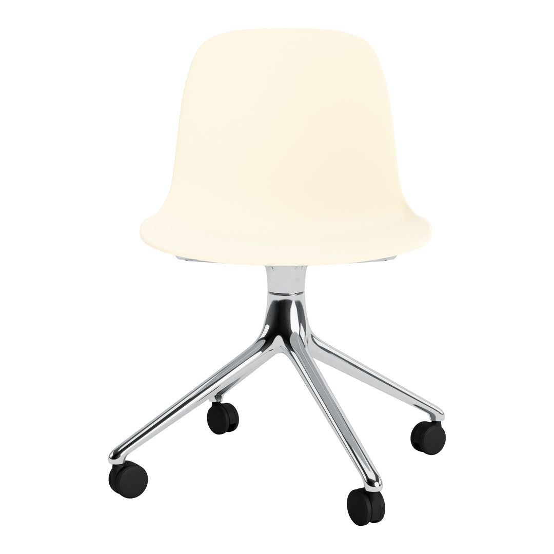 Ergonomic Form Chair with 4-Wheel Swivel Base - Adjustable Office Chair for Home & Work - Perfect for Desk Work, Gaming, and Study Sessions