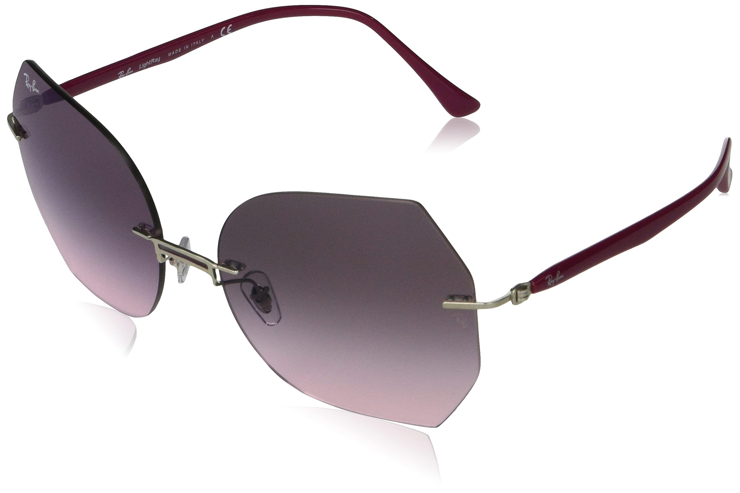 Ray-Ban Women's Rb8065 Titanium Butterfly Sunglasses - Lightweight Aviator Style with Polarized Lenses for Driving, Beach & Outdoor Activities
