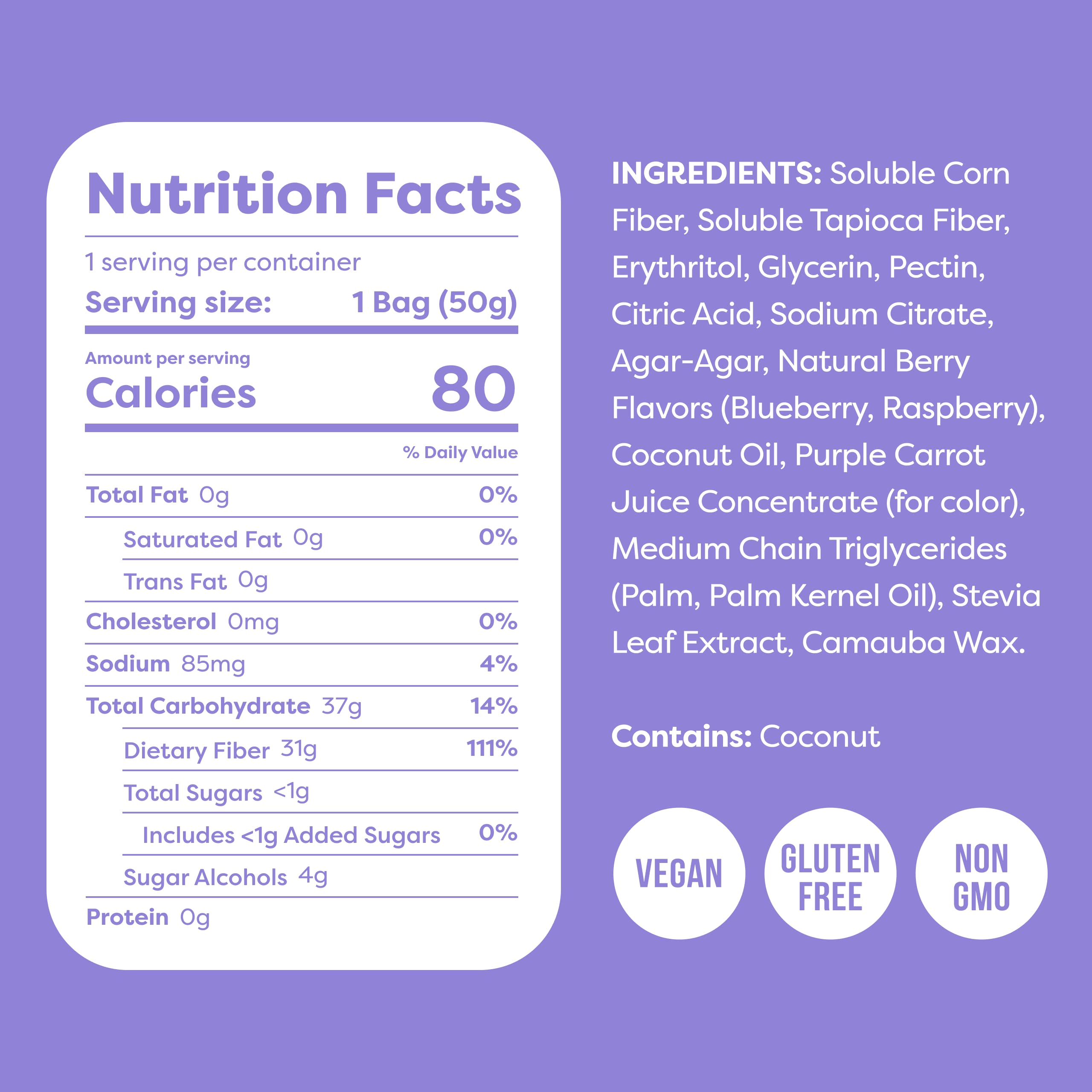 Keto Gummy Candy - Low Carb Vegan Snack for Energy & Weight Loss (6-Pack)