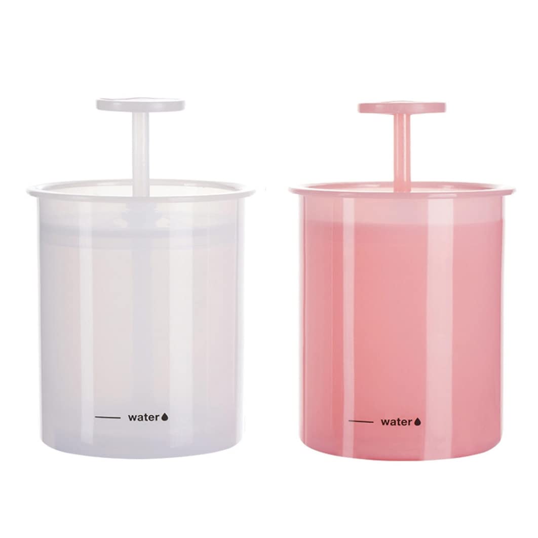 Plastic Foam Maker for Skincare & Face Cleanser | Travel-Friendly Bubble Maker Cup for Rich Lather | Perfect for Makeup Removal & Household Use | White