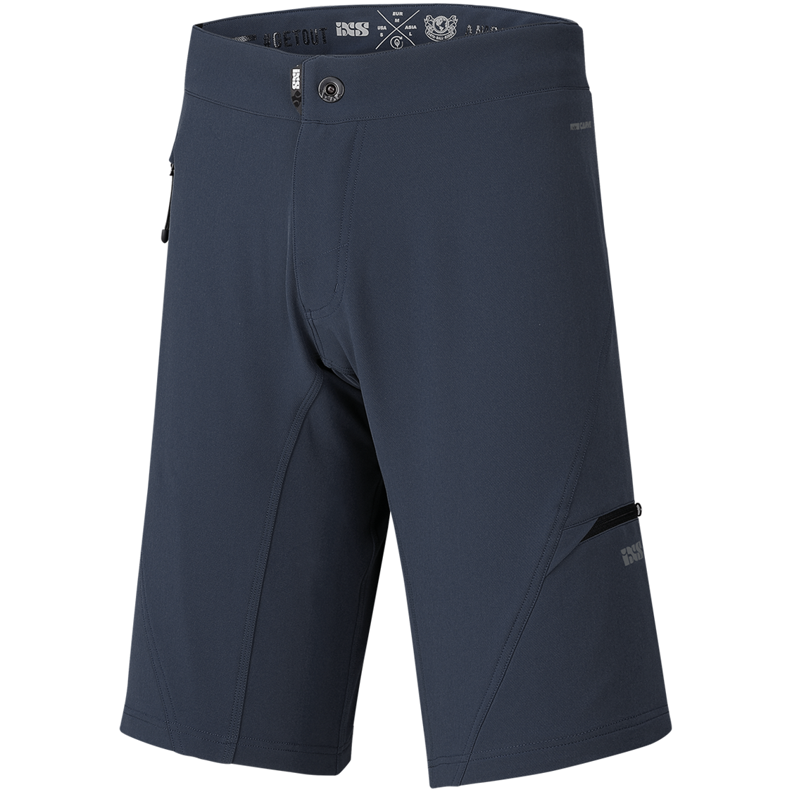 IXS Carve Evo Shorts - Men's Mountain Bike Shorts with Breathable Fabric & Stretch Panels | Perfect for Trail Riding & Downhill Cycling