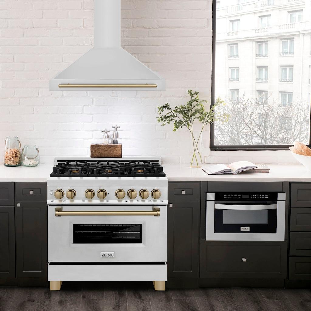 ZLINE KB4STZ CB Autograph Edition Convertible Stainless Steel Range Hood - 36