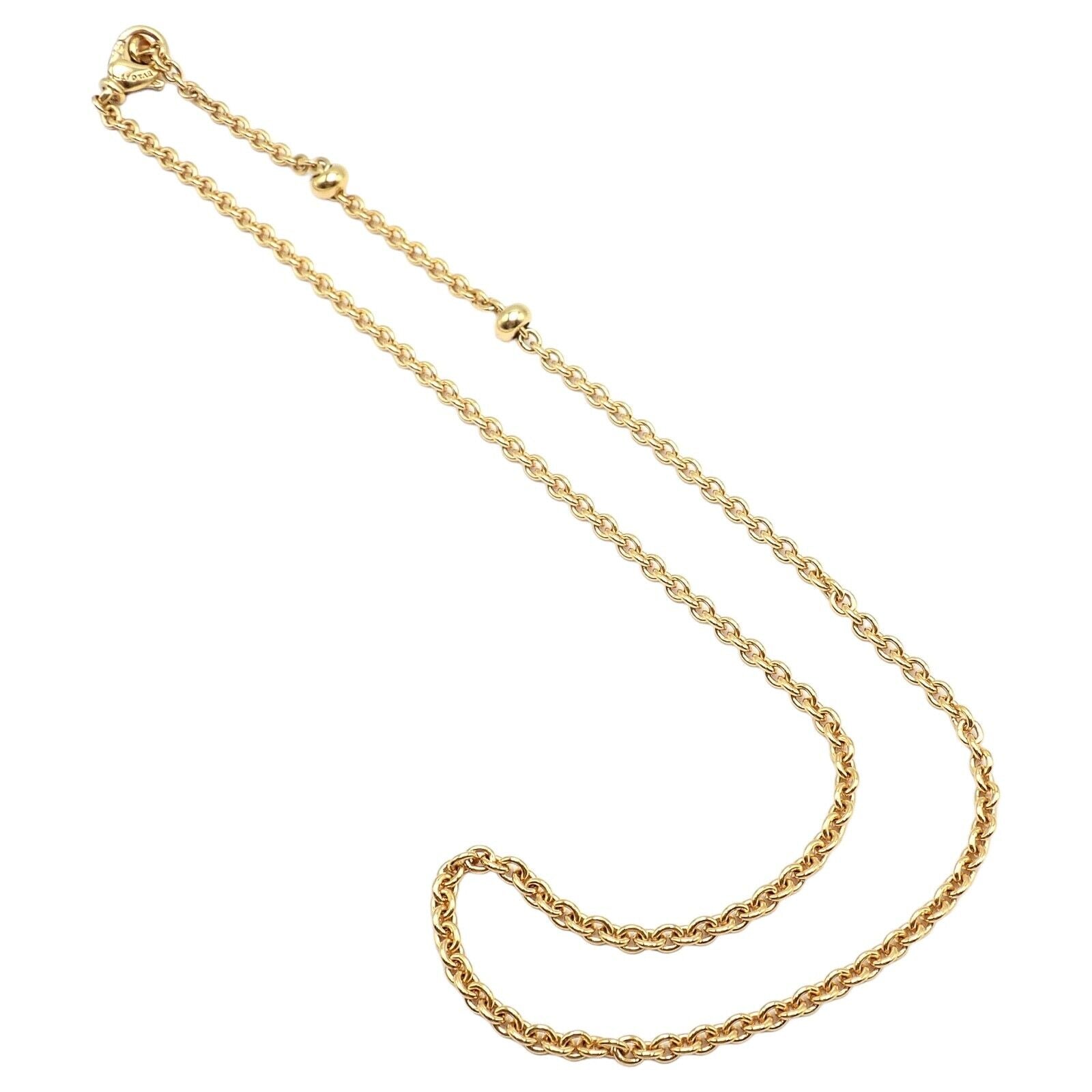 Authentic Bvlgari 18k Yellow Gold 19.5 Link Chain Necklace for Women - Luxury Italian Jewelry Gift for Anniversary, Birthday & Special Occasions