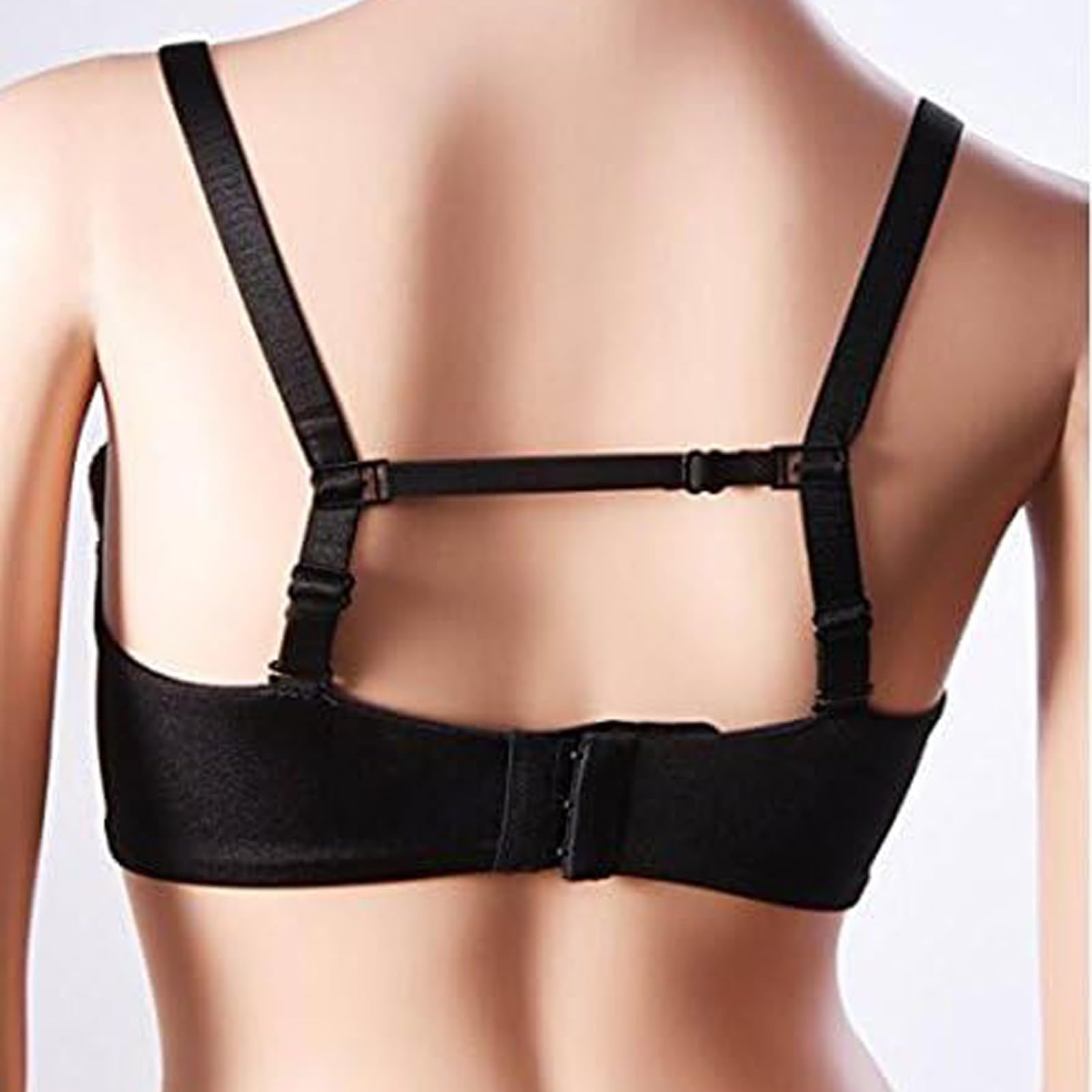 Bra Strap Clips for Women - 12 Pack Bra Straps Holder in Black, White & Beige - Adjustable Racerback Converters for Full Cup Bras - Perfect for Sports, Workouts & Everyday Comfort