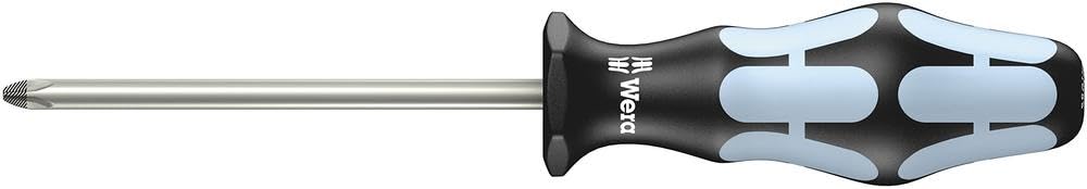 Wera 032023 Kraftform Plus PH3 Stainless Steel Phillips Screwdriver - Professional Precision Screwdriver for Electronics, Appliances, and DIY Projects - Perfect for Home Repair, Workshop, and Industrial Use