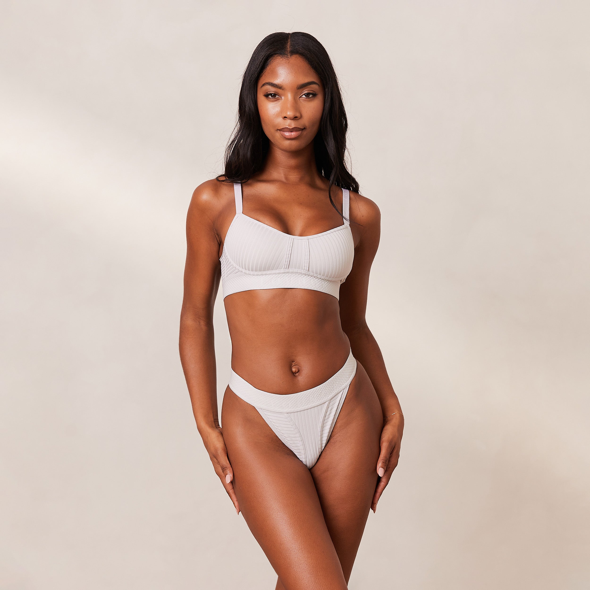 Bare Bra Grey - Seamless Comfort Wireless Bralette for Women - Perfect for Yoga, Lounge & Everyday Wear