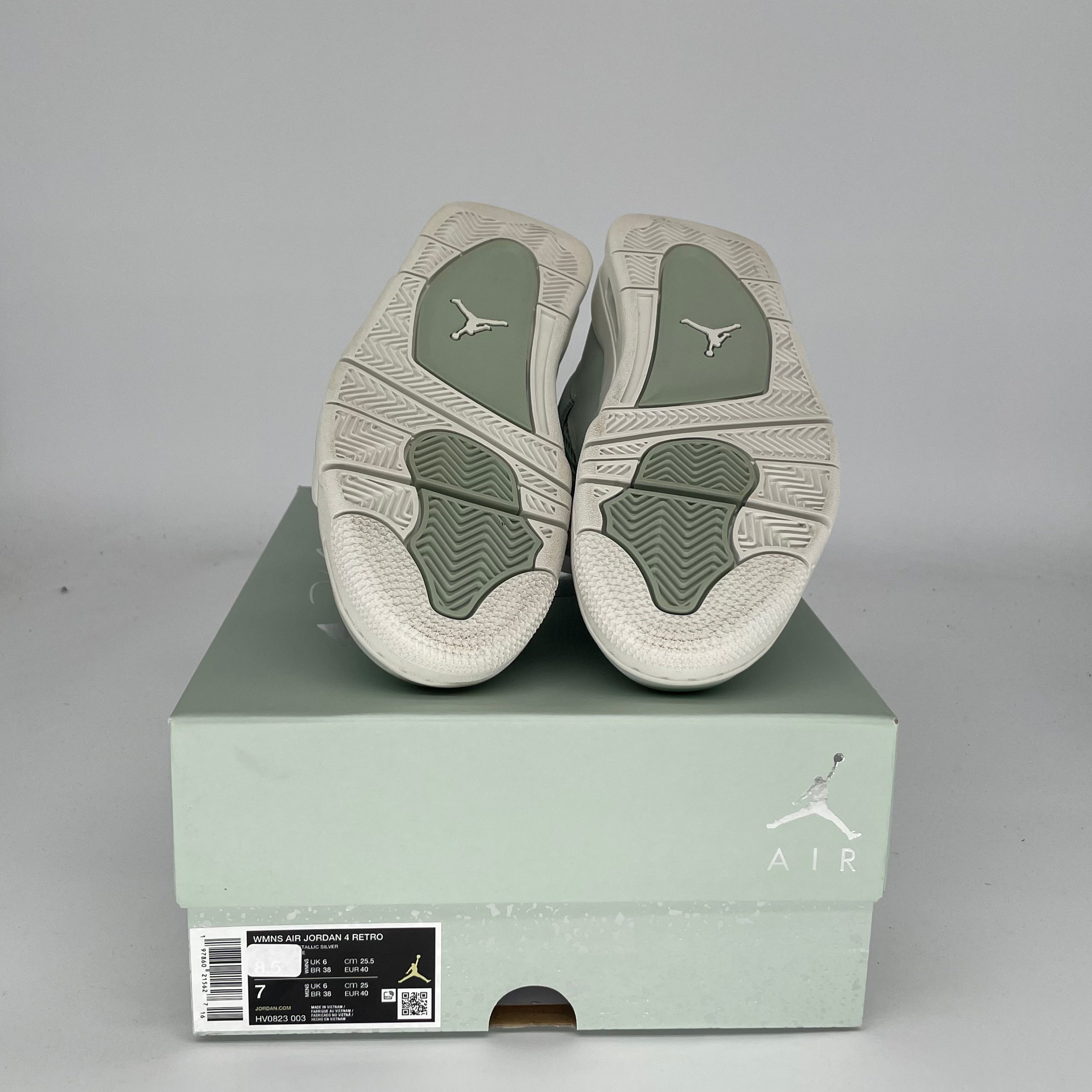 AIR JORDAN 4 SEAFOAM SAIL Women's Sneakers Size 7/8.5W - HV0823-003 - Retro Basketball Shoes for Women, Casual Streetwear & Gym Workout Fashion