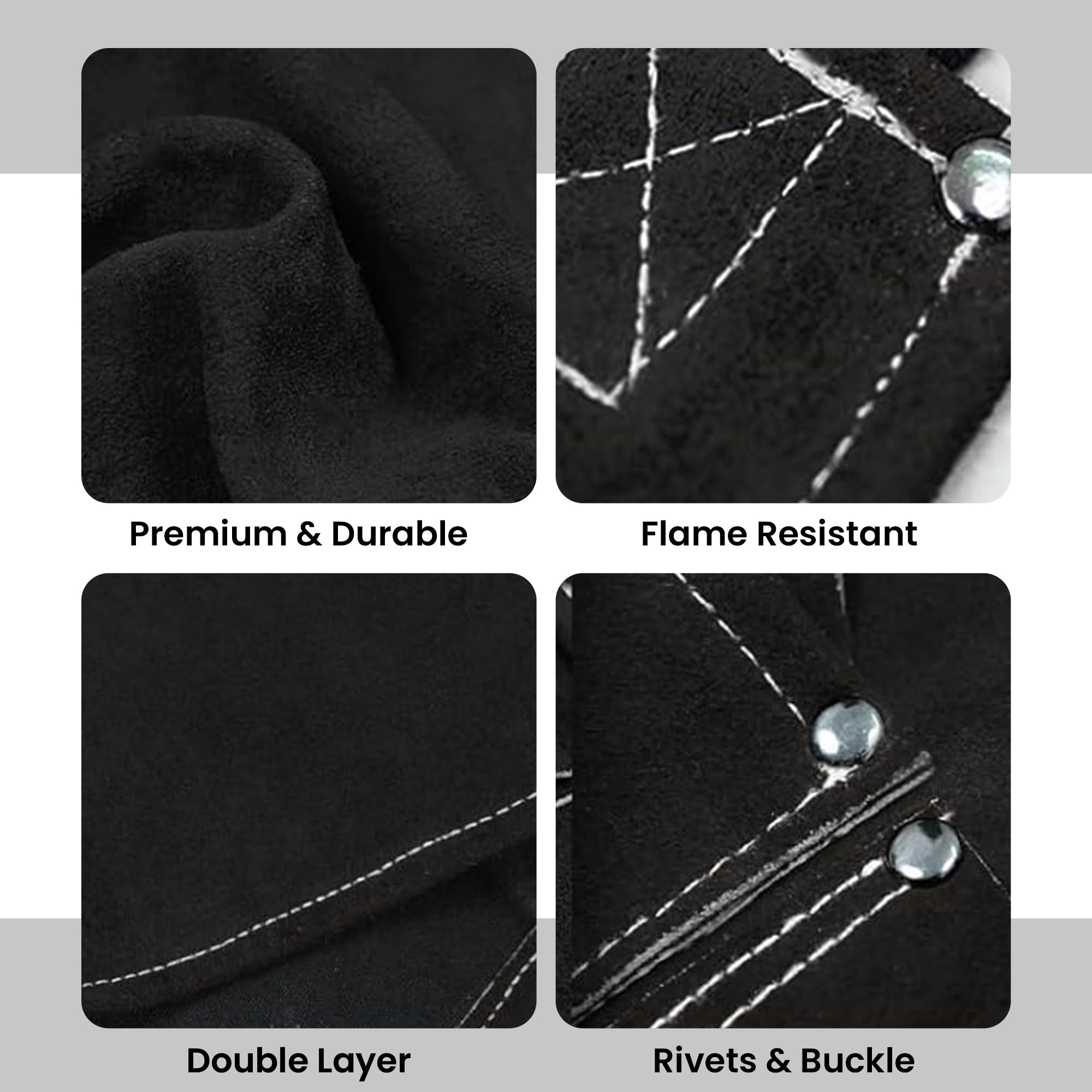 Durable Leather Welding Apron with 9 Tool Pockets - Heavy Duty Workwear for Blacksmiths, Welders & Metalworkers - Perfect for Forging, Metal Fabrication & Workshop Safety Gear